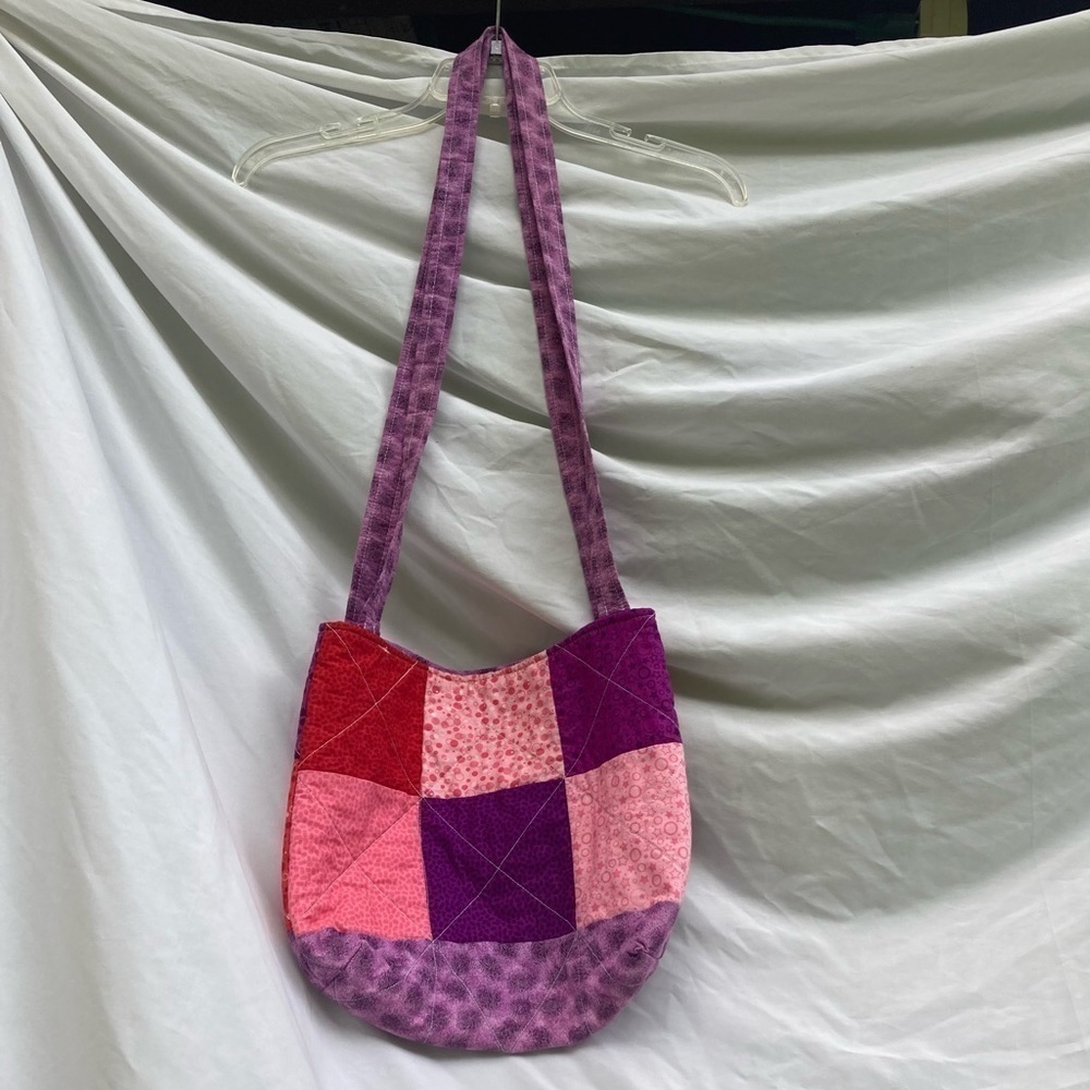 Handmade patchwork quilted bag